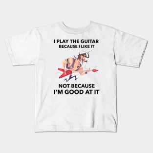 I Play The Guitar Kids T-Shirt